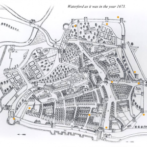 Map of Waterford from back in 1673